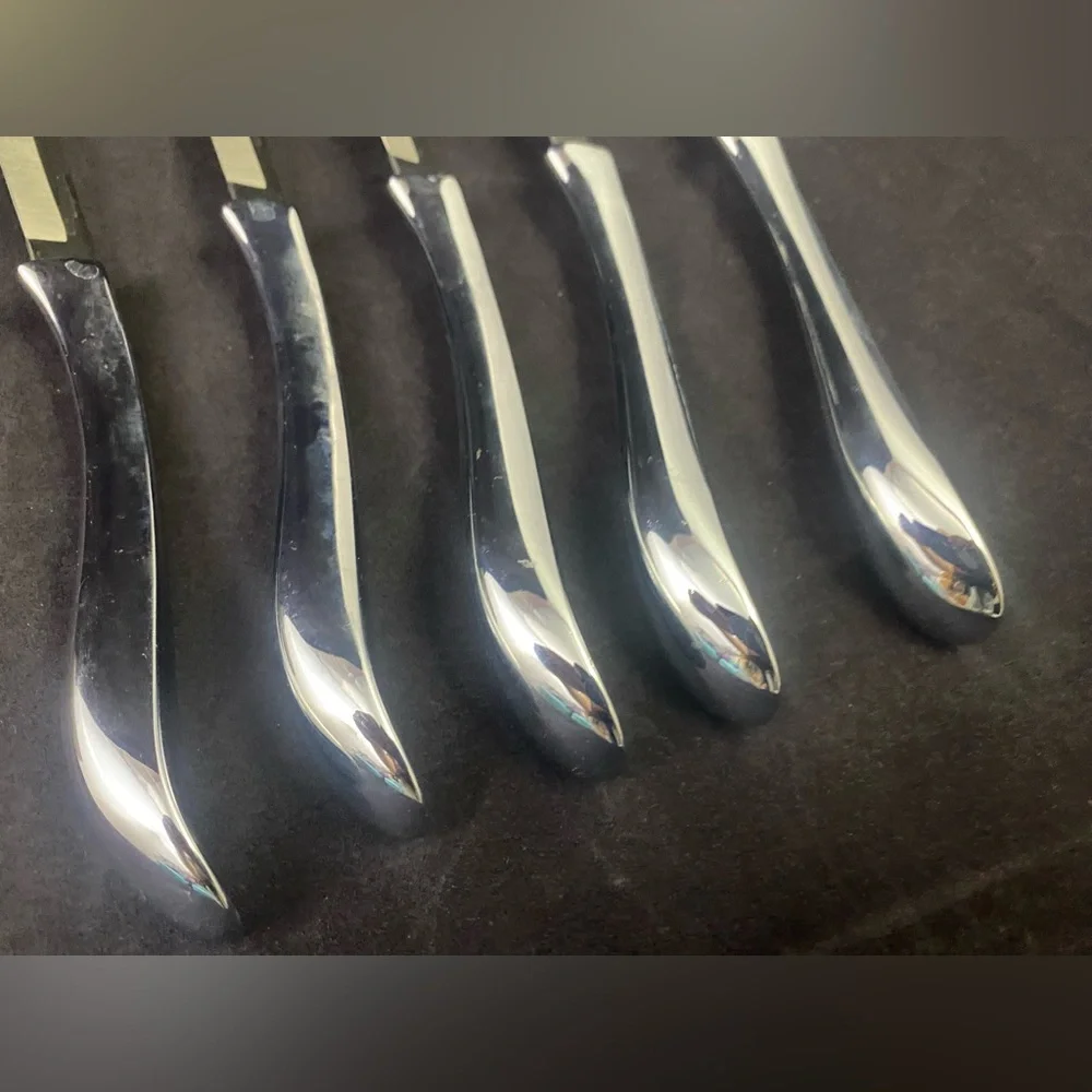 Vintage Carvel Hall Steak Knives Set of 5 Made In USA Stainless Heavy